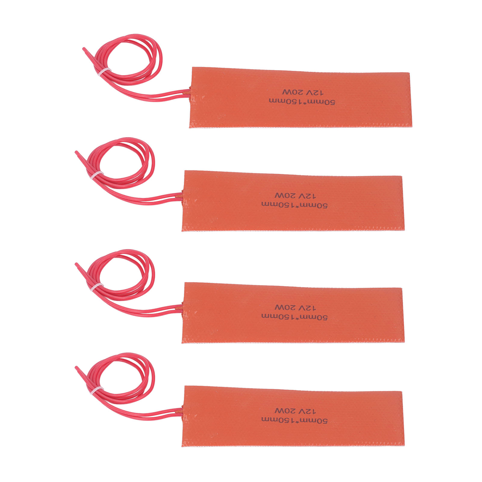Set Mit 4 Weichen Silikon-heizmatten, Heizdecken Aus Gummi Für Industrieanlagen, 20 W, 12