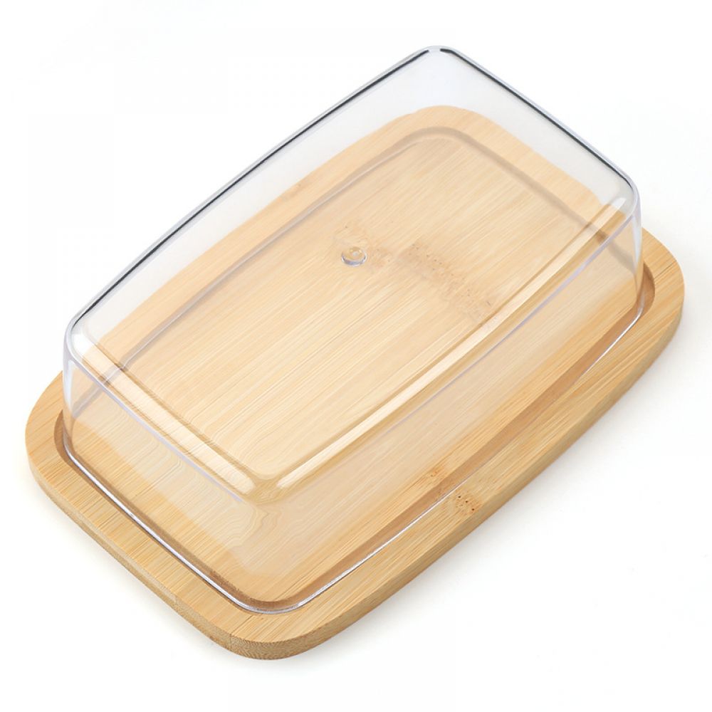 Butterdose – Aus Wiederverwendbarem Ps Mit Bambusdeckel – Praktisch Und Langlebig, Ein Wertvoller Helfer In Der Küche.