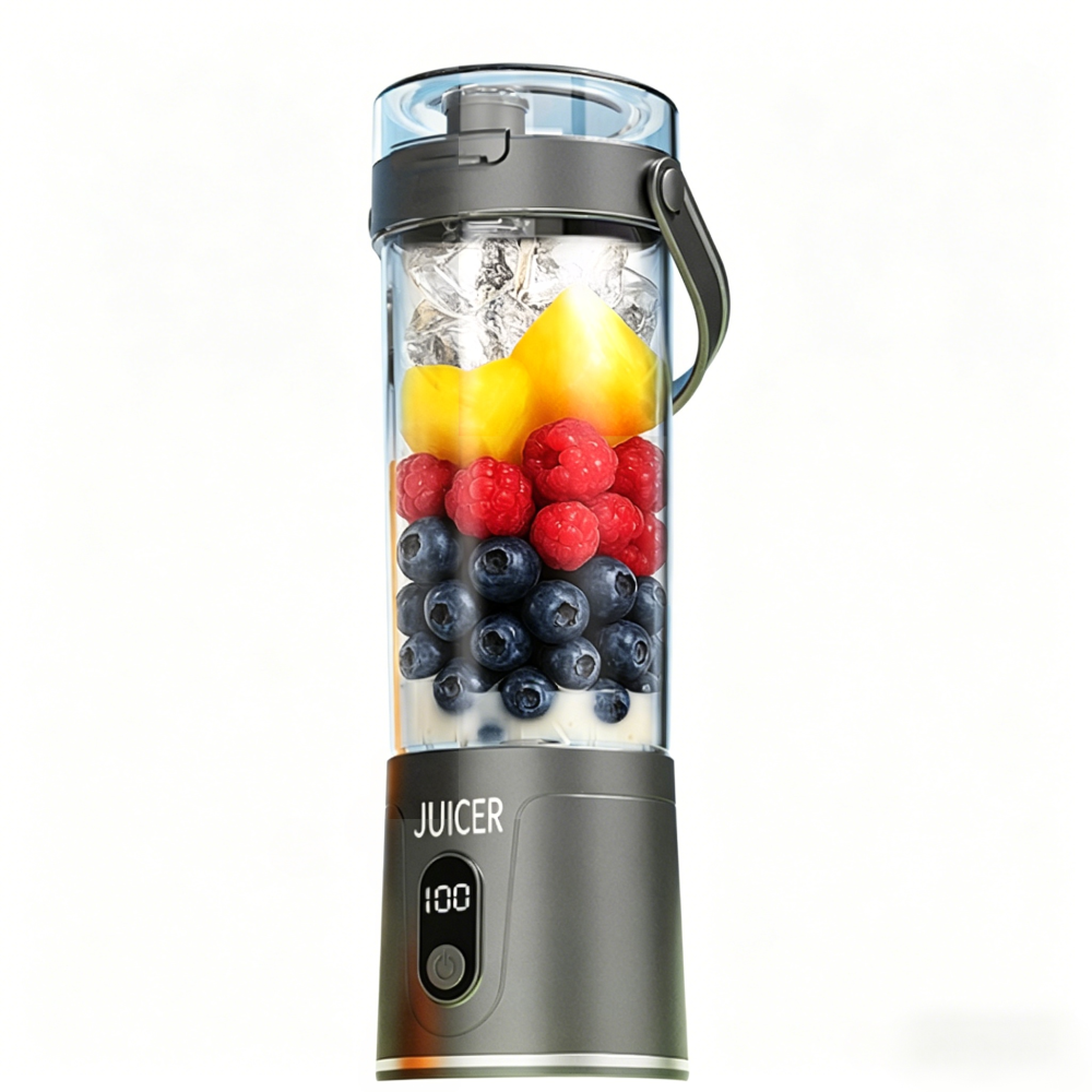 Tragbarer Mixer, 700 Ml, Mini-blender Mit 6 Edelstahlklingen, Wiederaufladbar Über Usb-c, Mit Reisedeckel, Bpa-frei Und Klingenwendetechnologie.