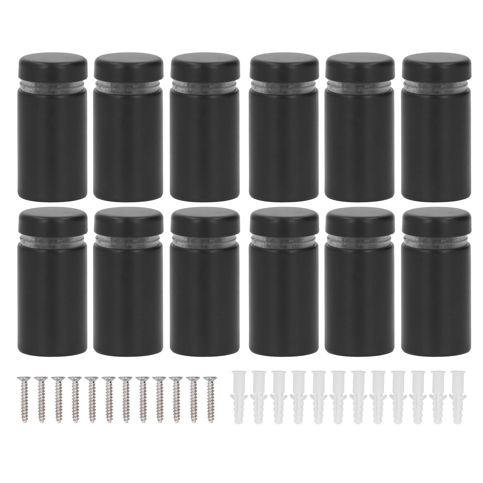 Werbewandmontage-set Mit 12 Edelstahl-abstandsschrauben (16 X 30 Mm) - Werbewandmontage-set Mit 12 Edelstahl-abstandsschrauben (16 X 30 Mm)