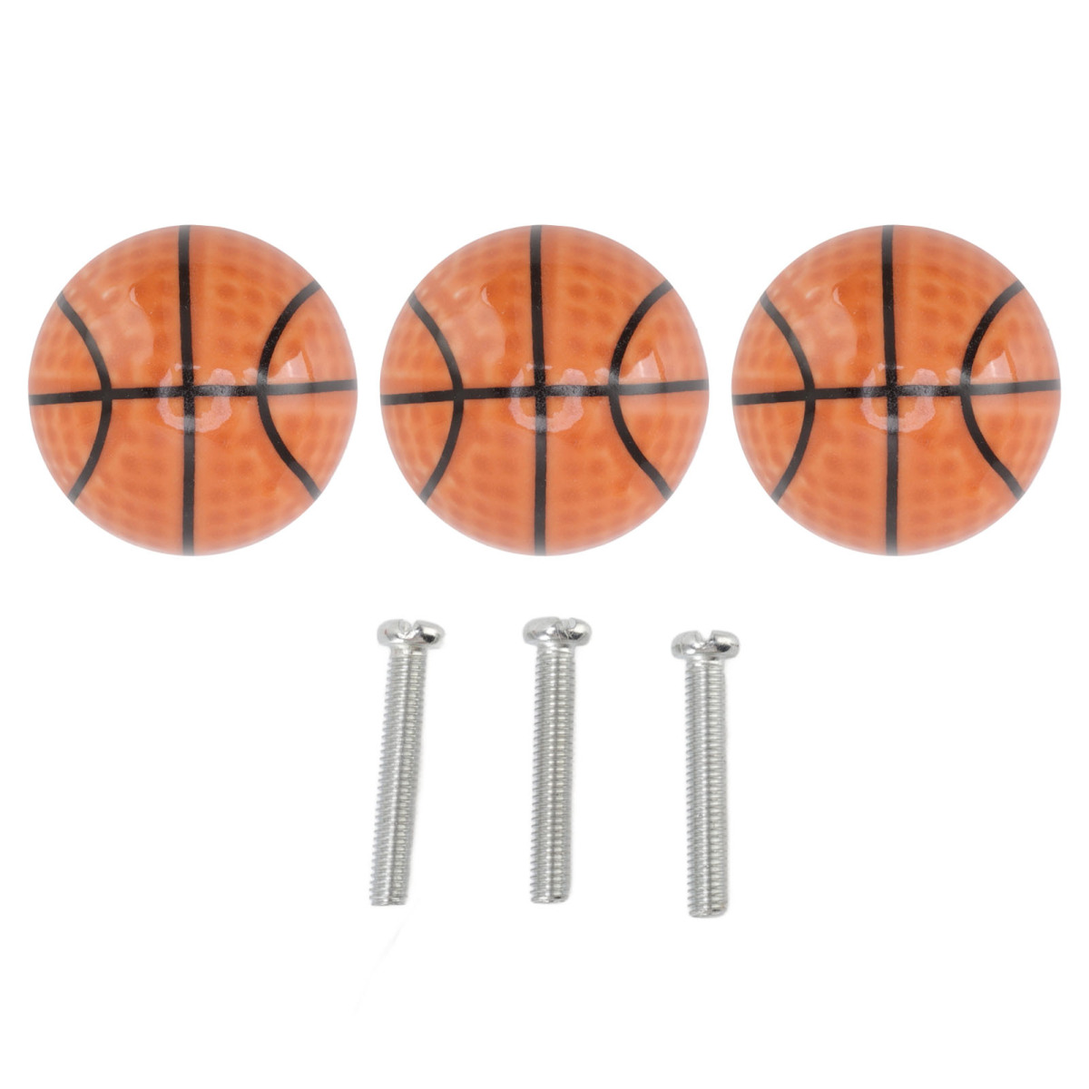 Set Basketball Schrankknöpfe Küche Zuhause Griffe Kugelform Einzelloch Schublade Keramikgriff