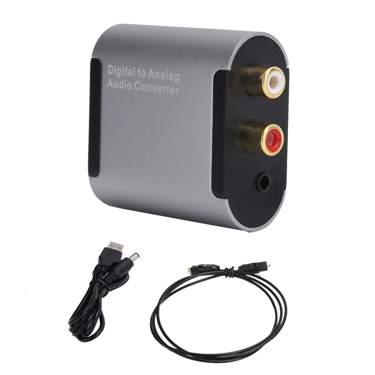 Digital-analog-audioadapter L/r Für Toslink Auf 3,5-mm-klinkenstecker Mit Glasfaserkabel