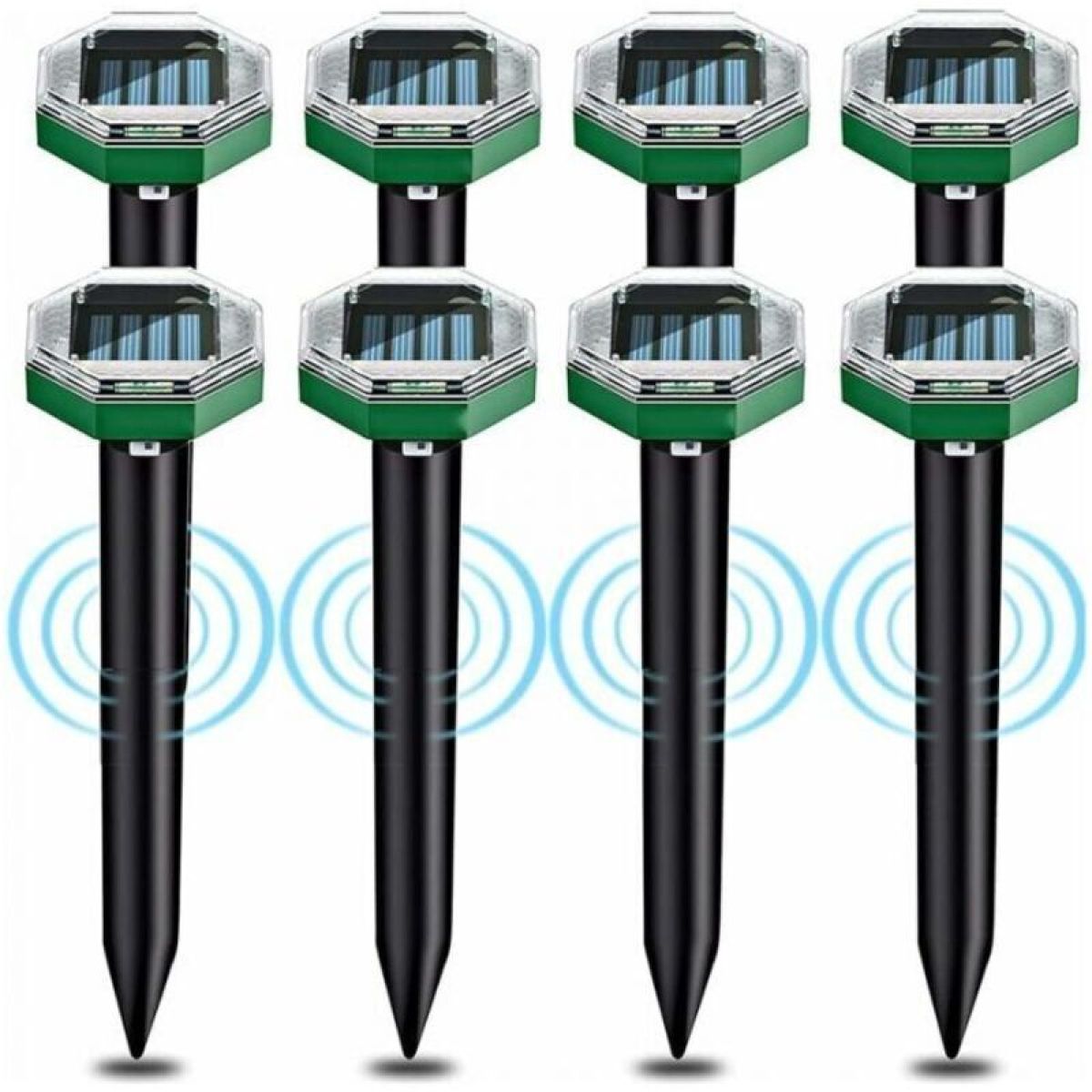 Solarbetriebener Ultraschall-maulwurfvertreiber, Wasserdicht Nach Ip65, Geeignet Für Gärten, Terrassen Und Rasenflächen Zur Maulwurfabwehr