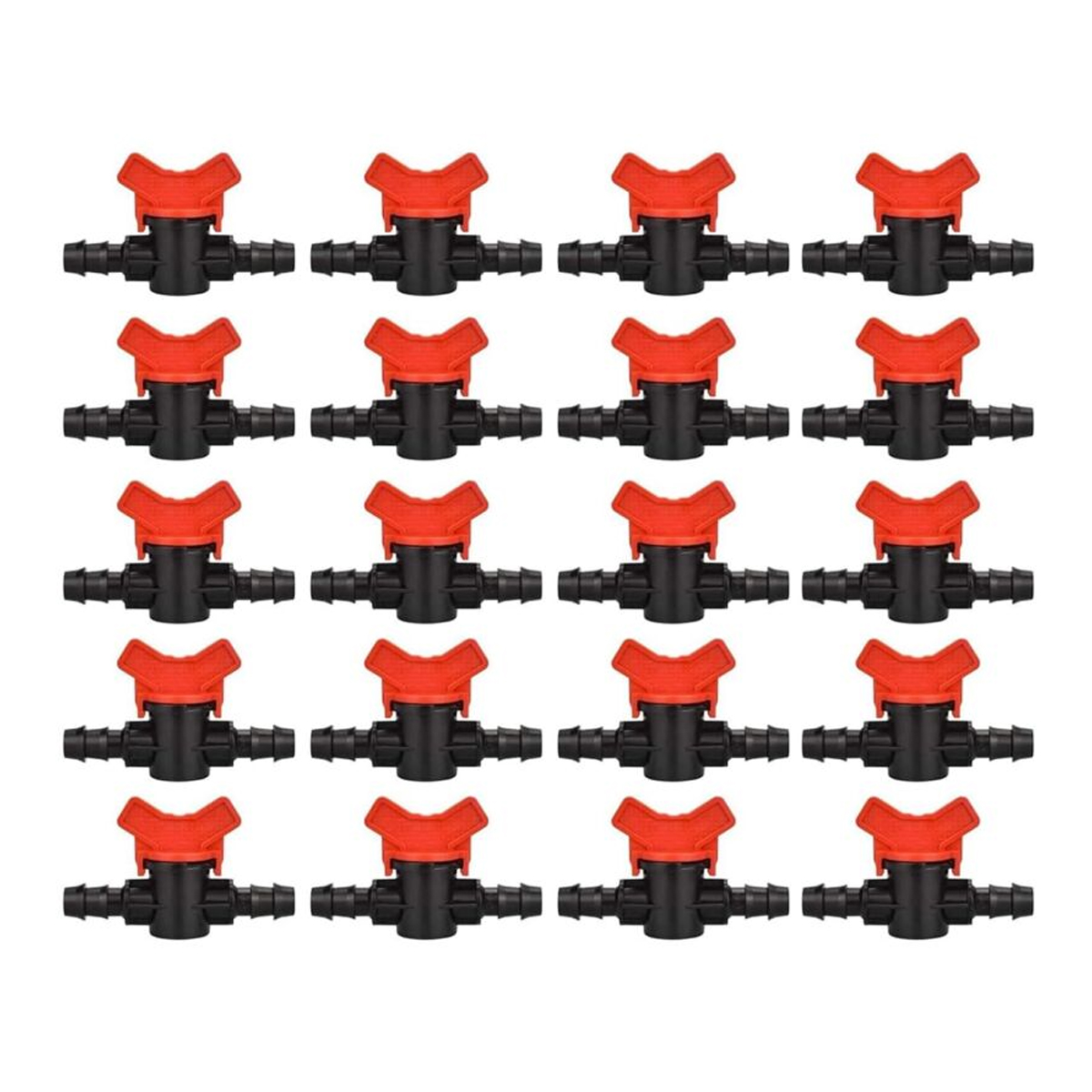 Packung Mit 20 Bewässerungsumschaltventilen, 16-mm-tropfbewässerungshähne, 16-mm-ventil