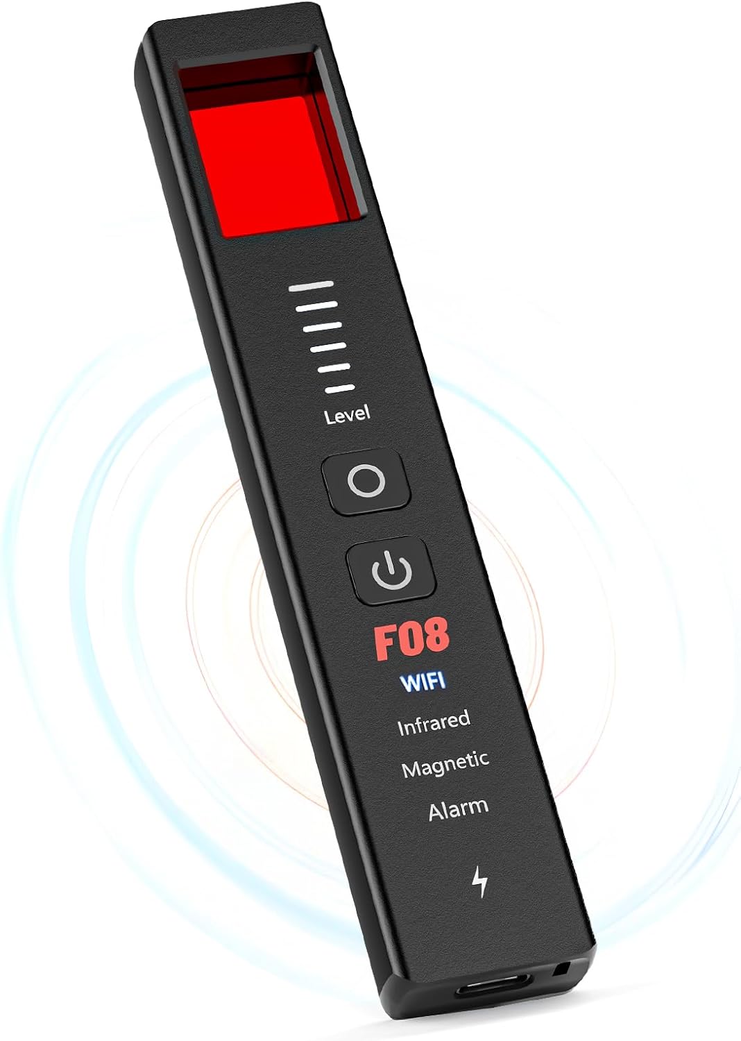 Hidden Camera Detectors Pro – Spionagemikrofon-detektor, Spionagekamera-detektor, Gps-tracker-detektor, Sos-alarm, Diebstahlschutz, 6-in-1-detektor Für Reisen, Hotels, Airbnb Und Autos
