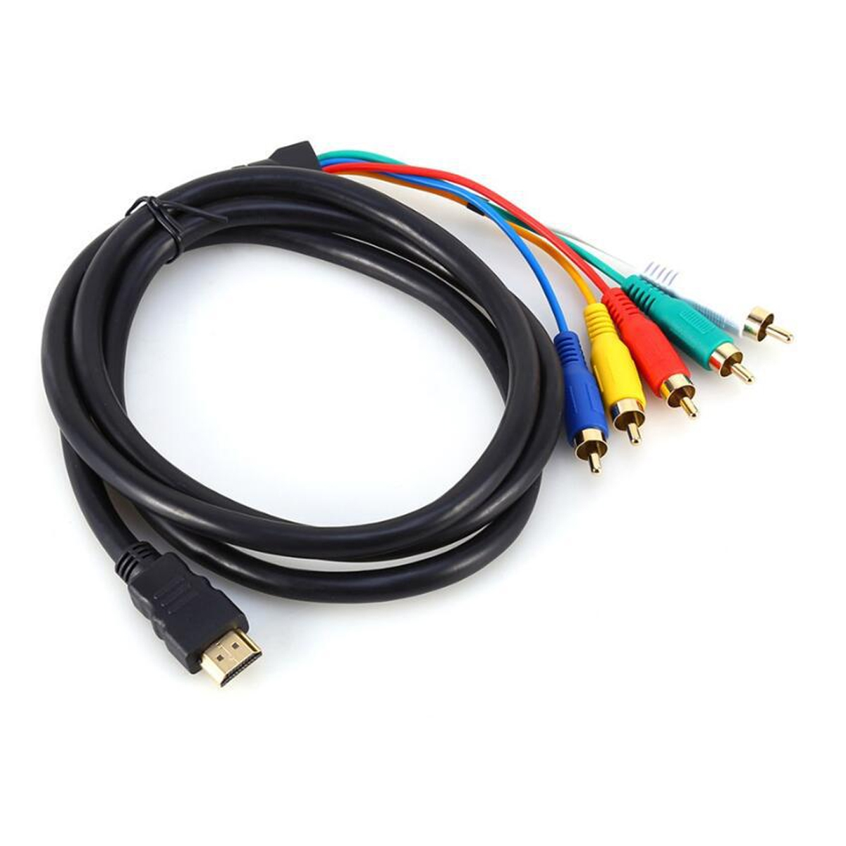 Sofort Abverkauft Hdmi-stecker Auf 5 Rca Rgb Ypbpr Oder Komponenten-av-konverter-adapterkabel (art.-nr. J9y0)