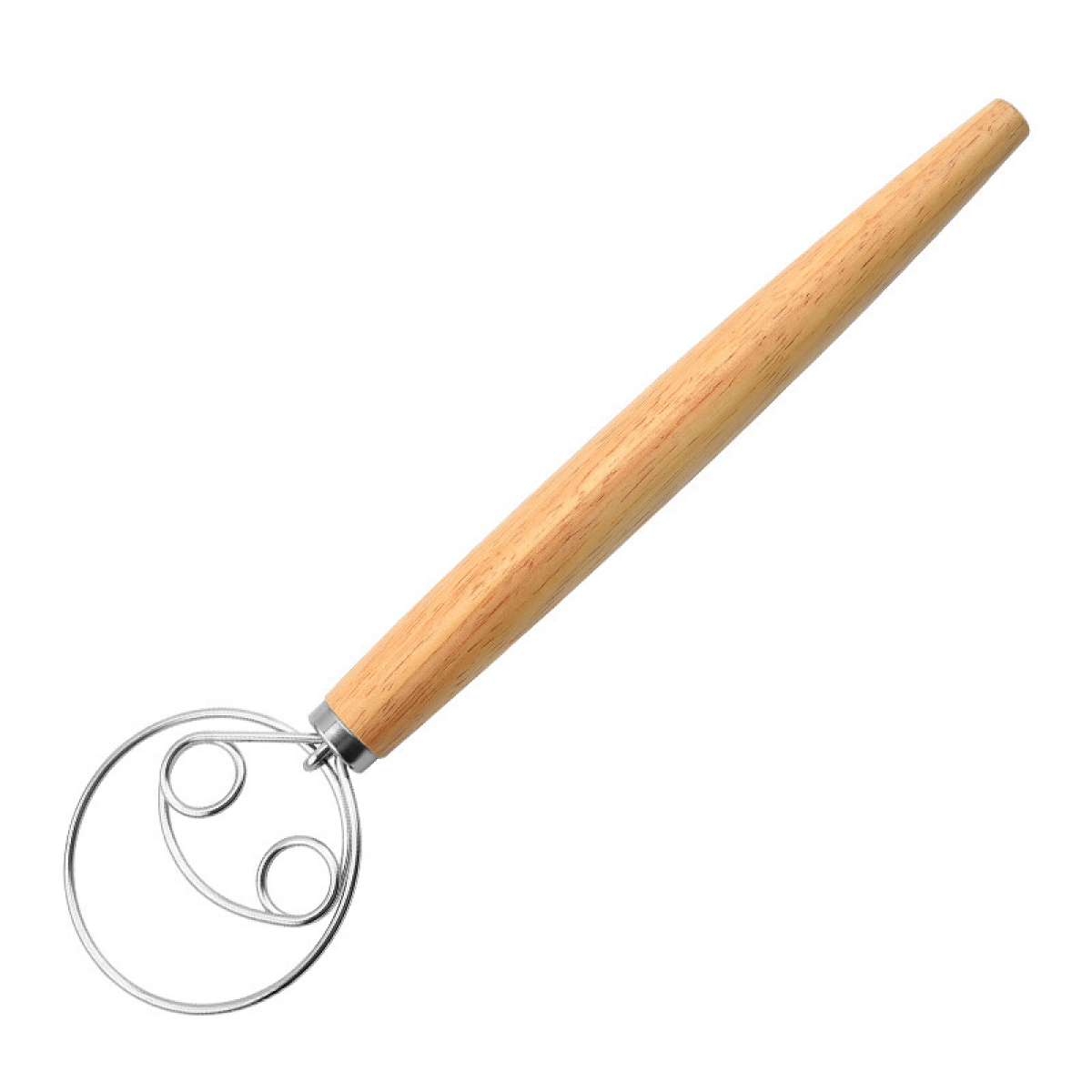 1 Schneebesen, Edelstahl 304, Ergonomischer Griff, Teigkneter, Zum Backen Zu Hause