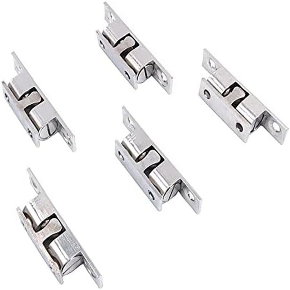 40 Mm Vernickelter Kugelverschluss, Verstellbarer Doppelkugel-spannrollenriegel Für Schrank- Und Möbeltüren (40 Mm)
