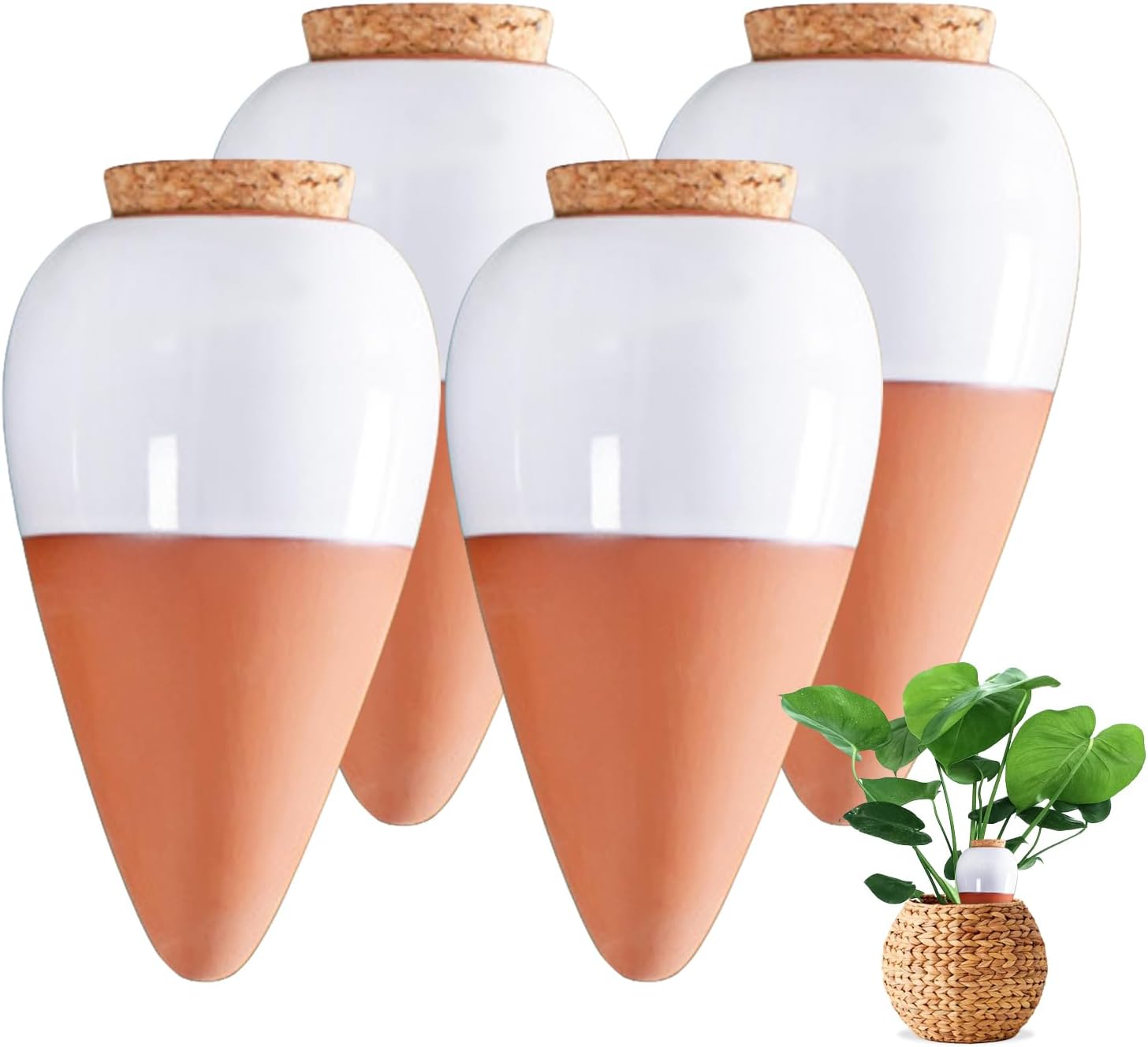 Pflanztopf Aus Terrakotta, Pflanzsystem Aus Terrakotta, Automatisches Und Umweltfreundliches Bewässerungssystem Für Zimmer- Und Gartenpflanzen