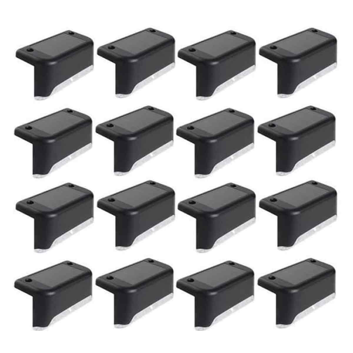 Set Mit 16 Solar-gartenleuchten, Ip65 Wasserdichte Leds, Kabellos Mit 600 Mah Nimh-akku, Für Einfahrt, Terrasse Und Garten