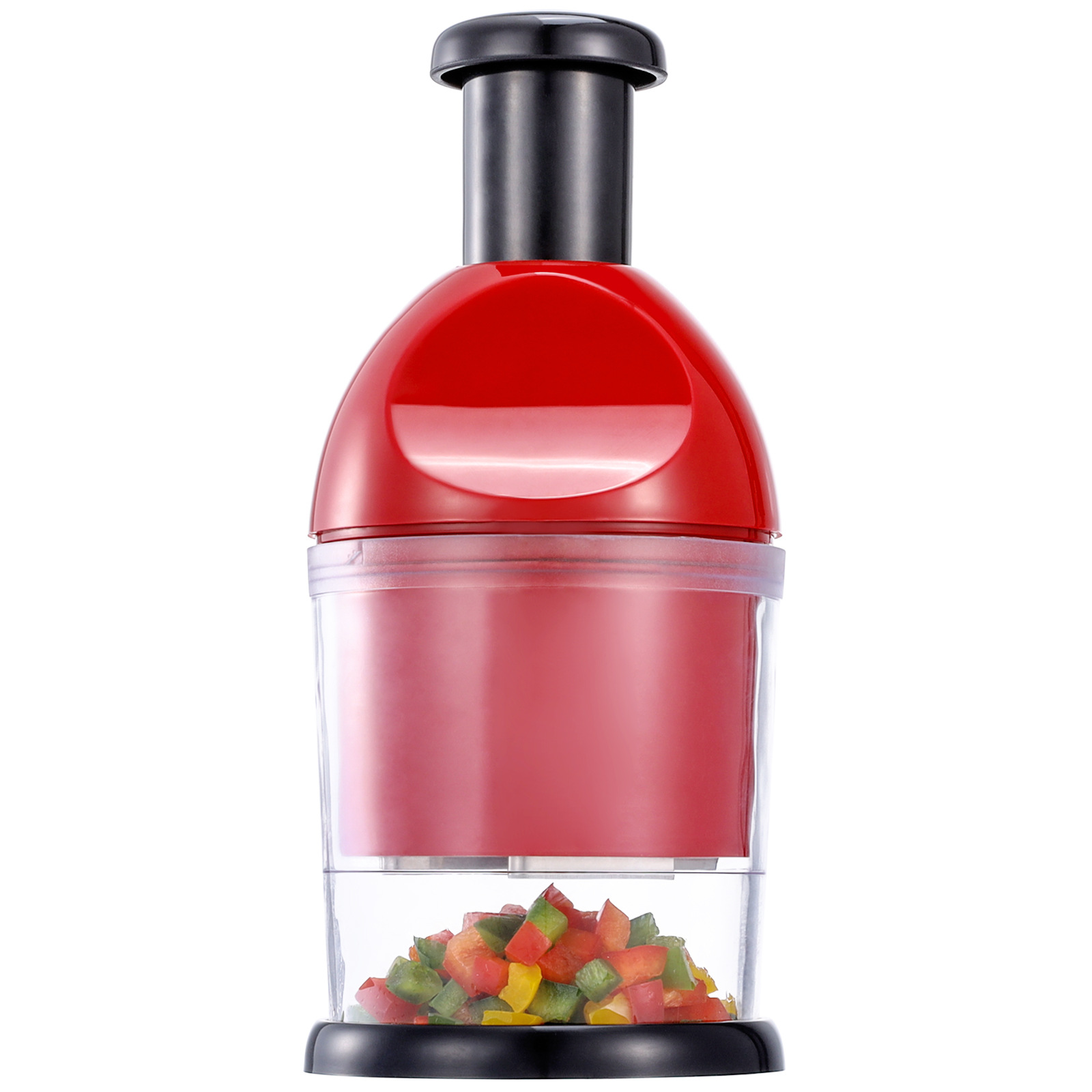 Knoblauchpresse — [rot & Schwarz] Knoblauchhacker - Knoblauchpresse — [rot & Schwarz] Knoblauchhacker