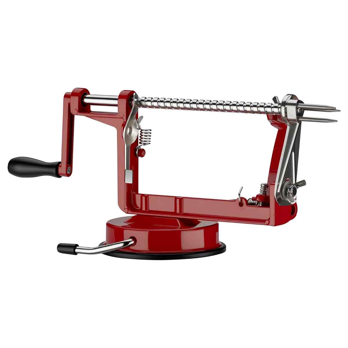 Apfelschäler, 3-in-1, Aluminium, Edelstahl, Saugnapf, Küche - Apfelschäler, 3-in-1, Aluminium, Edelstahl, Saugnapf, Küche