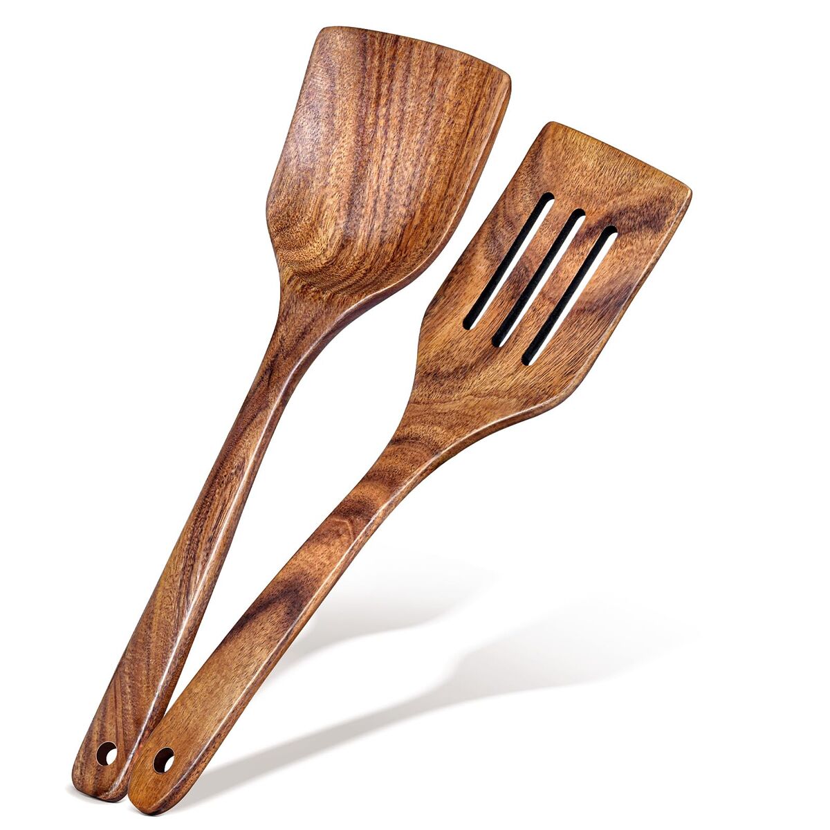 Spatel Aus Akazienholz, Beschichtete Bratpfanne, Spezieller Wok-spatel, Küchenspatel Aus Holz, Salatgabel, Sieb, Schöpfkelle, Küchenset