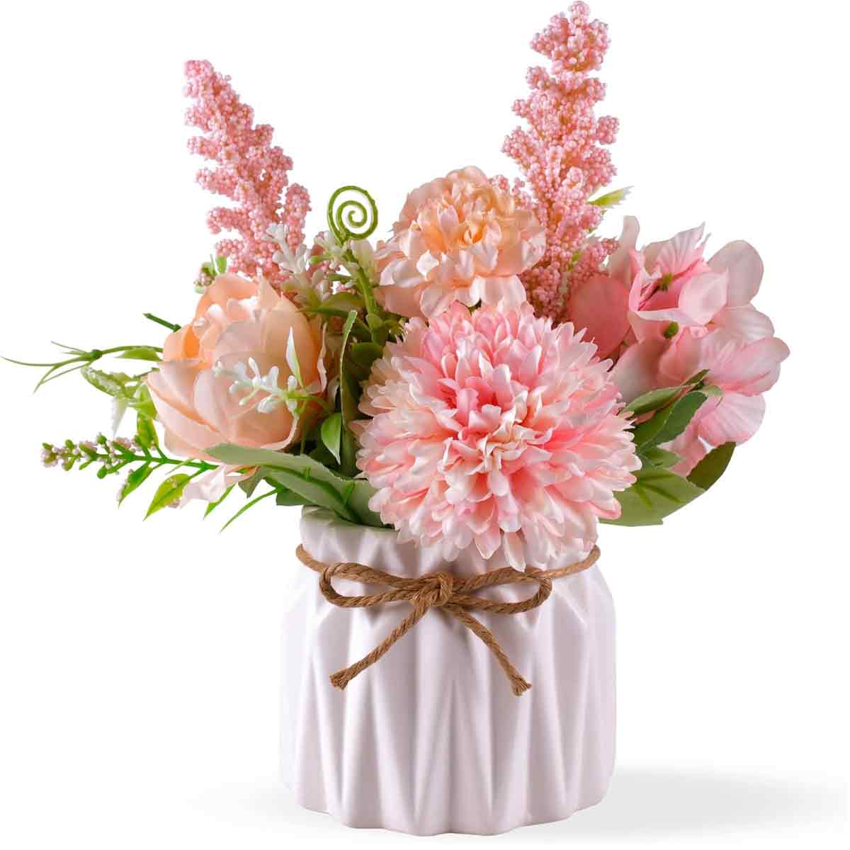 Keramikbecken, Künstliche Blumen, Zierblumen, Gehobenes Ambiente, Ess-/wohnzimmertisch, Büro, Künstliche Grünpflanzen, Blumendekorationen