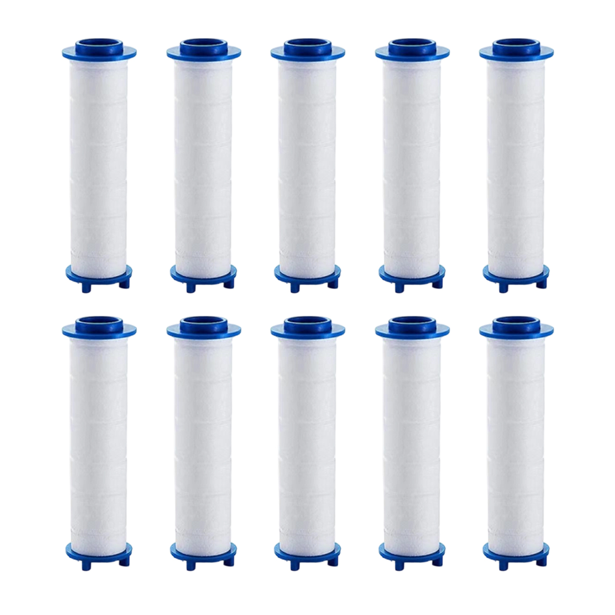 Packung Mit 10 Drivse Duschkopffiltern, Kompatibel Mit Drivse Duschköpfen Und Ionen-duschtabletten, Blau, 7,6 X 2,5 Cm