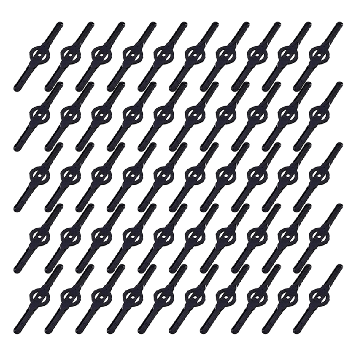 50 Stück Rasenmähermesser, Freischneidermesser, Kantenschneidermesser, Rasenmäher-ersatzmesser, Kunststoff-rasenmähermesser Für Garten Und Rasen, Kantenschneider, Rasentrimmer