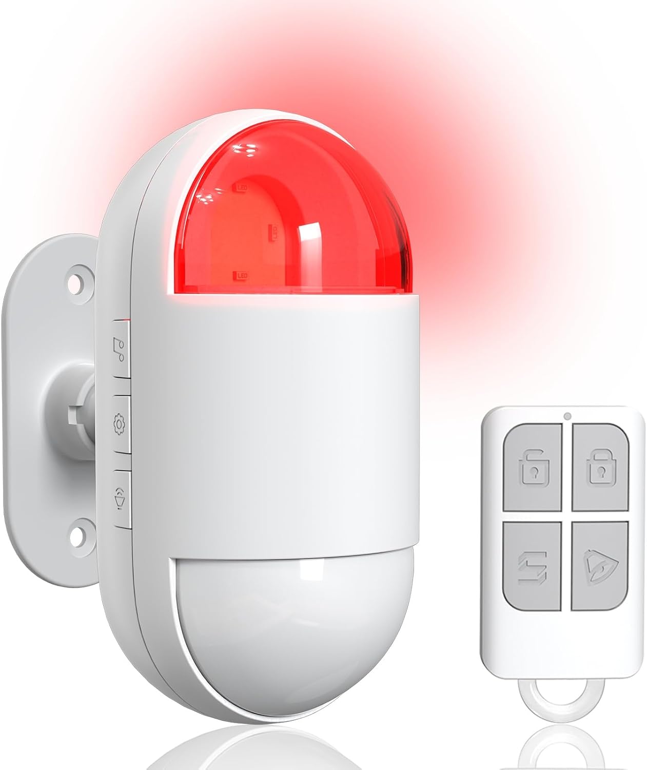 Bewegungsmelder-alarm Für Den Innenbereich, Drahtloser Infrarot-bewegungsmelder Mit Sirene (9 M Reichweite, 125 Db, Batteriebetrieben), Alarm Für Haus, Garage Oder Werkstatt.