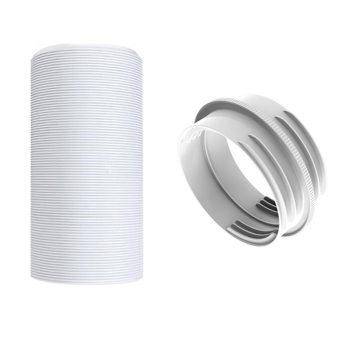 M Lange Klimaanlagenschlauchverlängerung, 130 Mm Auf 150 Mm Adapter, Verstellbarer Flexibler Schlauch Für Küchen- Und Badezimmerlüftung