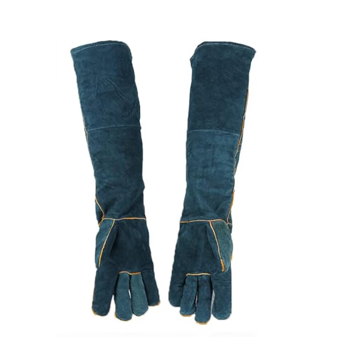 Schweißerhandschuhe Aus Rindsleder, Verdickte Und Verlängerte Schweißerhandschuhe, 60 Cm Lange Rindslederhandschuhe, Reißfeste Handschuhe Für Haustiere, Elektrohandschuhe