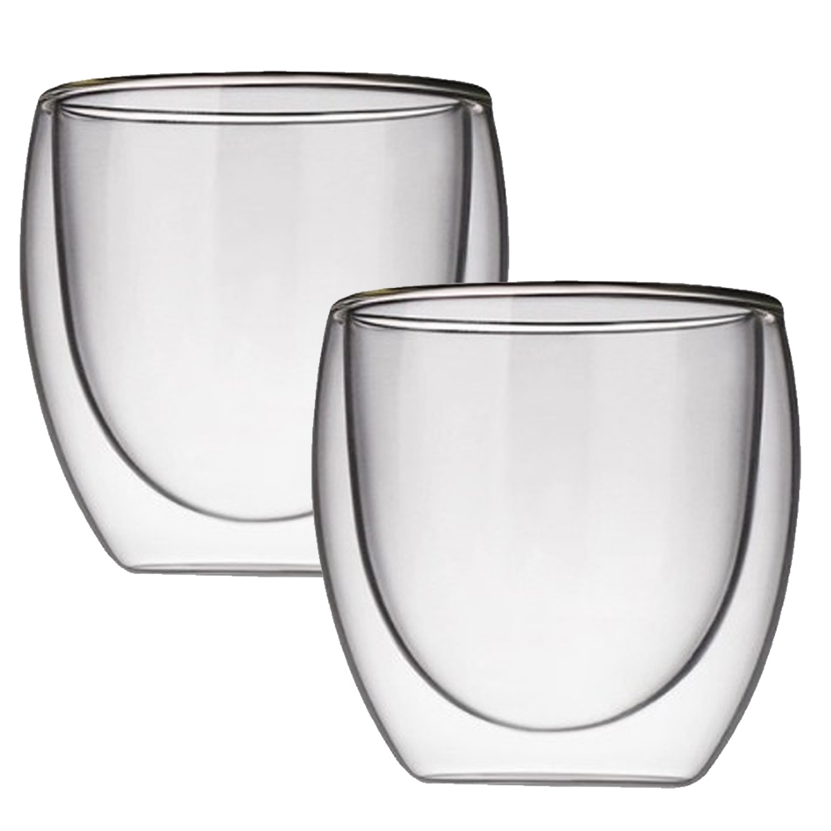 Verres Double Paroi 2 Stück – Tassen Espresso 80 Ml – Verre Thermique – Borosilikat – Lave-vaisselle