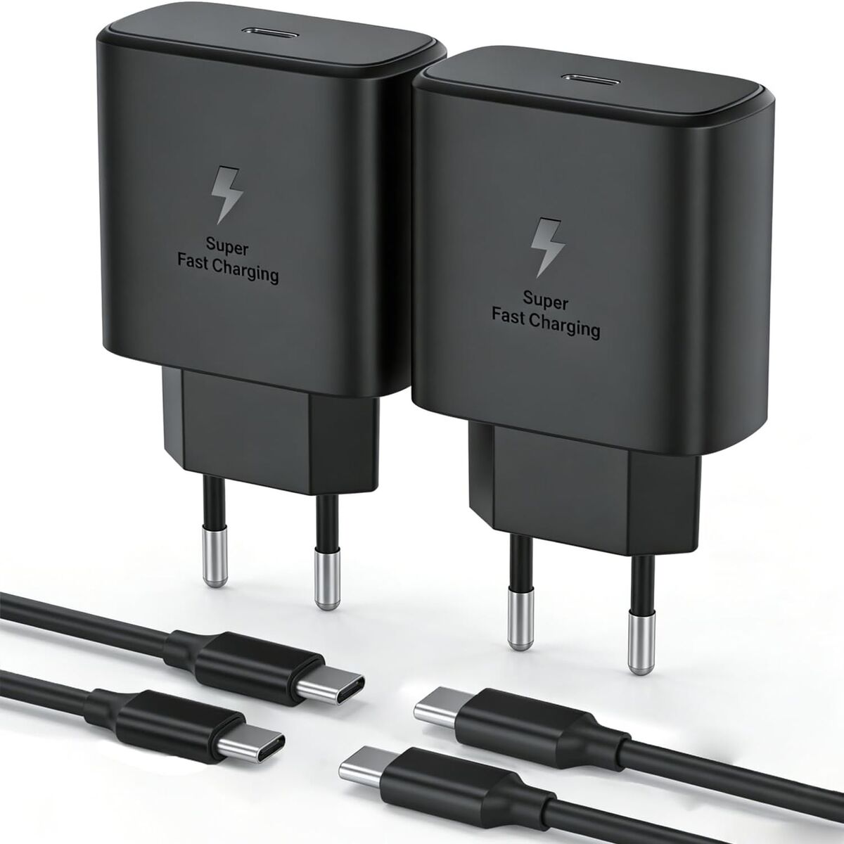 45-w-schnellladegerät Mit Usb-c-anschluss, 2 M Usb-c-kabel, Netzteil Für Samsung Galaxy S26, S25, S24 Ultra, Note20, A54, Z Fold5