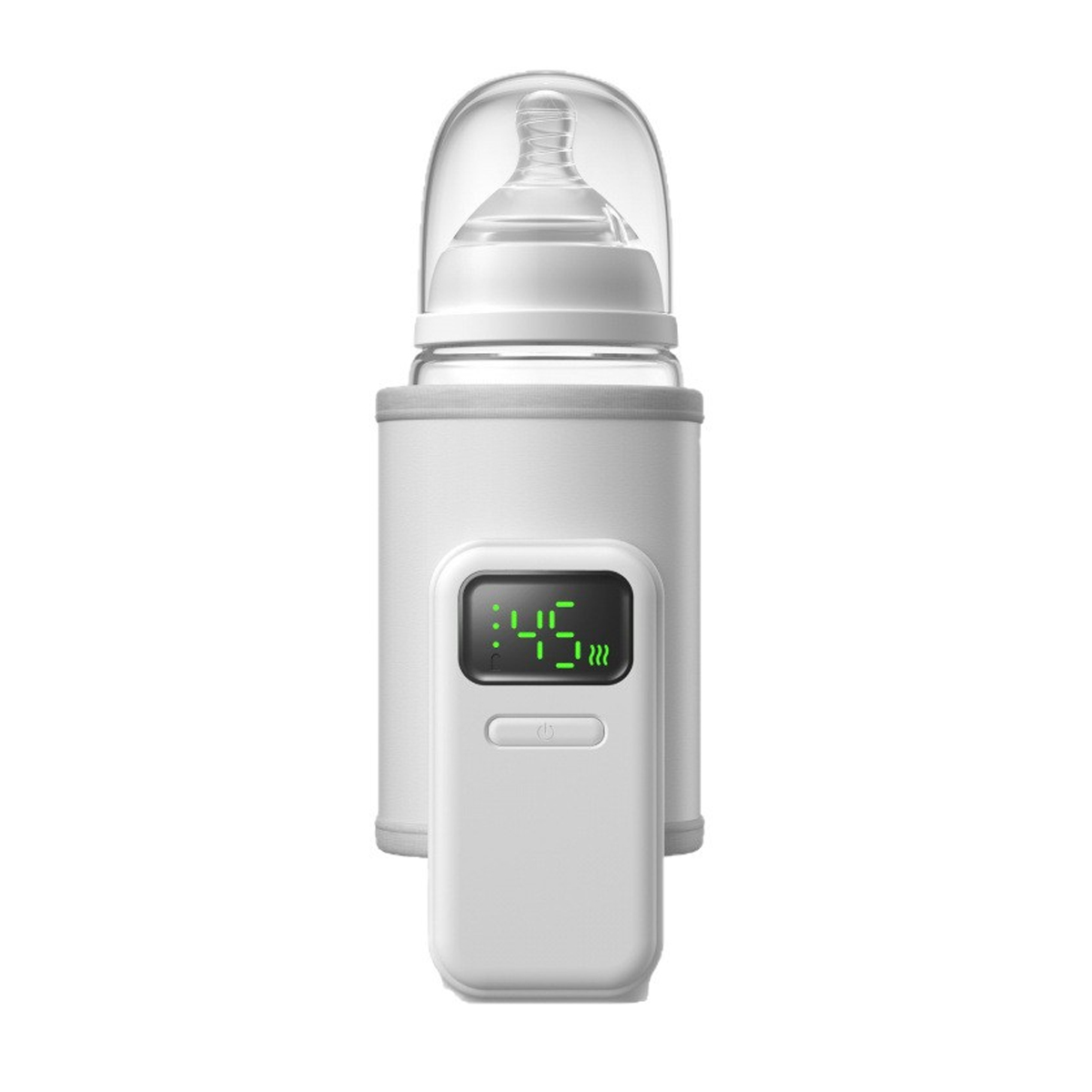 Intelligenter, Tragbarer Flaschenwärmer – Kabelloses Digitaldisplay, Schnelles Aufheizen Und Warmhalten, Intelligenter Thermostat, Sofortiger Flaschenwärmer, Ideal Für Auto/reisen/nacht