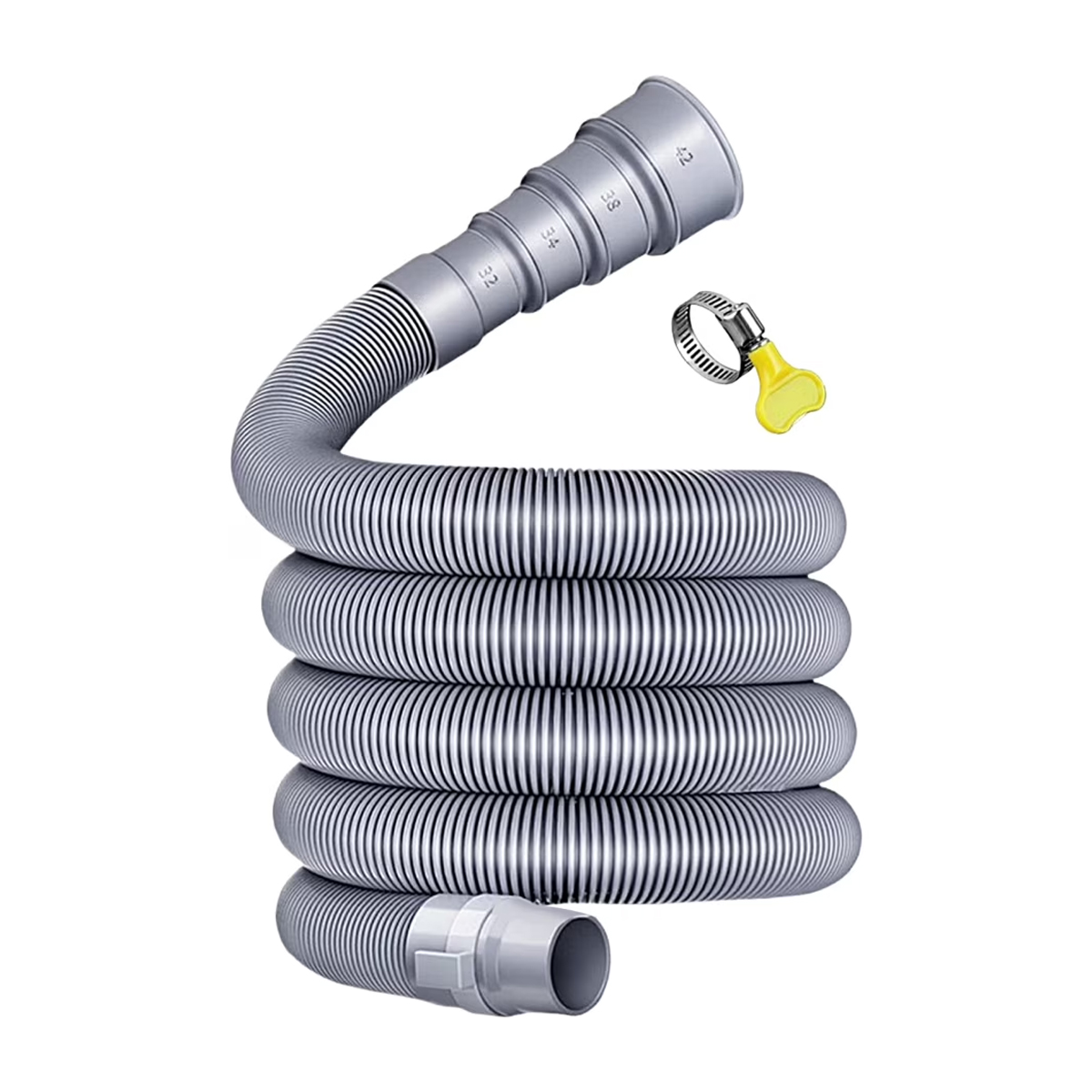 3/4" 5 M Faltbarer Wohnmobil-abwasserschlauch-satz Mit Verstellbarem Adapter Und Klemme, Auslaufsicheres, Robustes, Flexibles Abflussrohr Für Wohnmobile Und Anhänger