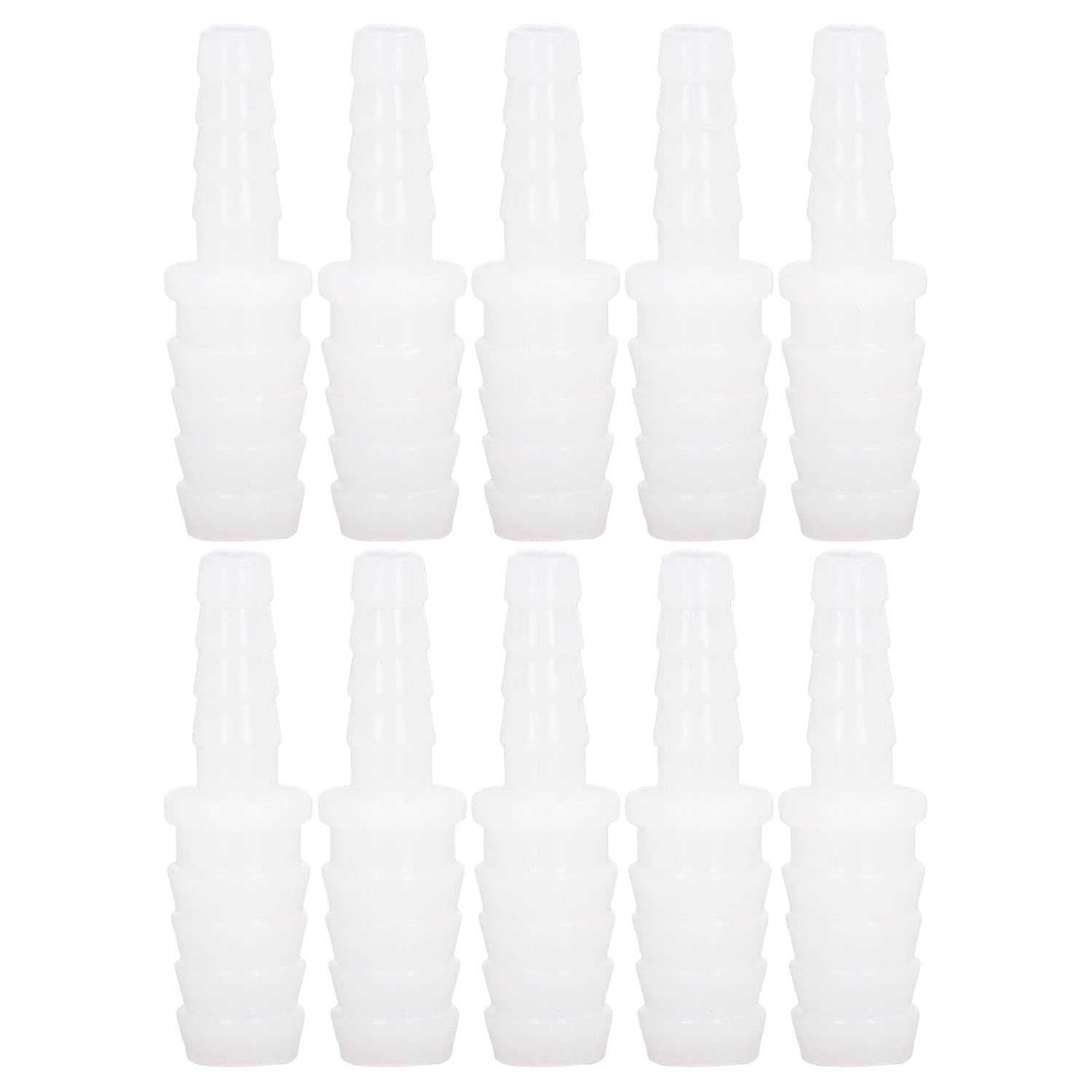 10 Stück 6-10 Mm Pp-rohrverschraubung, Kunststoffrohr, Rohrverbindungsstück, Rohrverbinder, Reduzierstück, Durchgangsverbindungsset (6-10 Mm Konvertierungskopf)