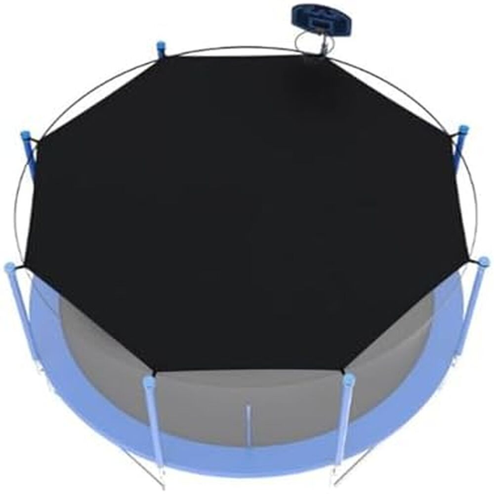 Sonnenschutznetz Für Trampolin – Uv-beständiges Runddach Mit Stangen (optional: 6 Oder 8 Stangen). Geeignet Für Den Außenbereich.