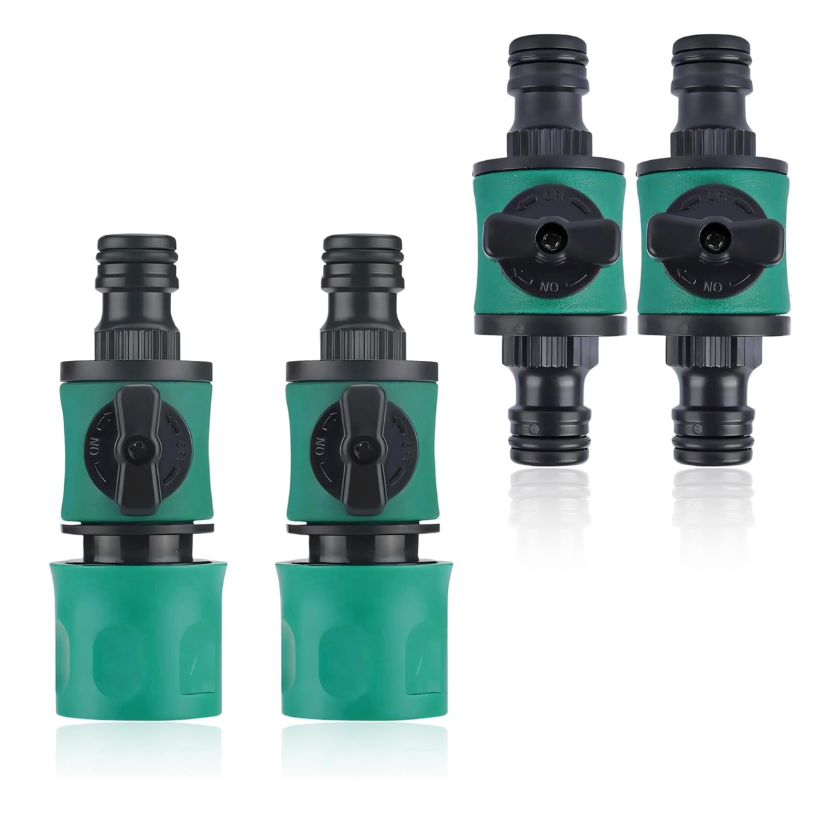 Pcs-anschlussstück Mit 1/2"-innengewinde, Steuerventil, Schnellbewässerung, 16-mm-schlauchanschlussadapter, Pp Für 1/2"-schlauch
