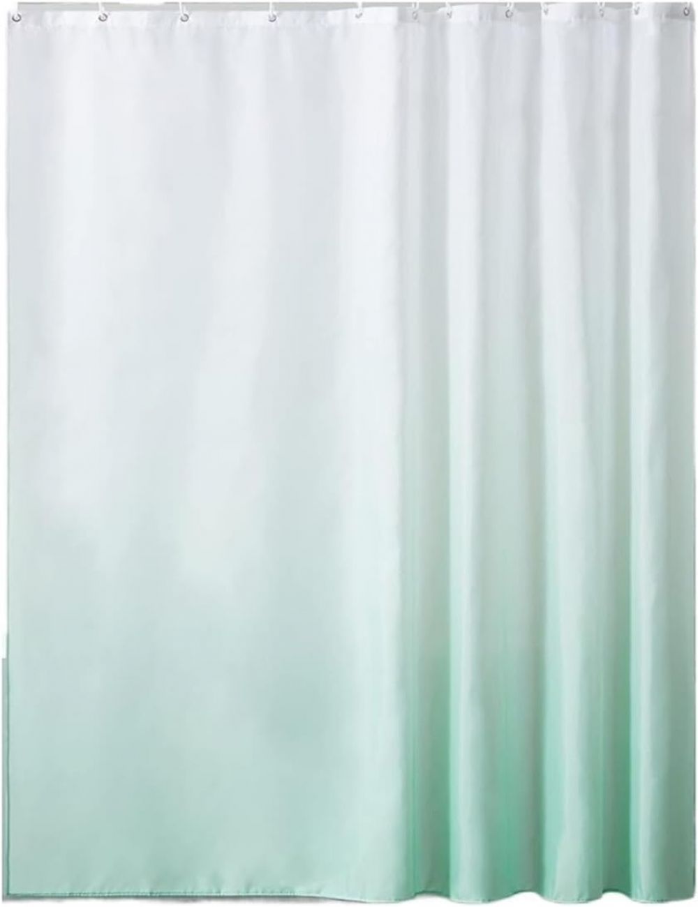 Wasserdichter Duschvorhang, Digitaldruck, Farbverlauf, Wasserdichter Badezimmer-duschvorhang, Dicker Polyesterbezug (hellgrün, 180 X 180 Cm)