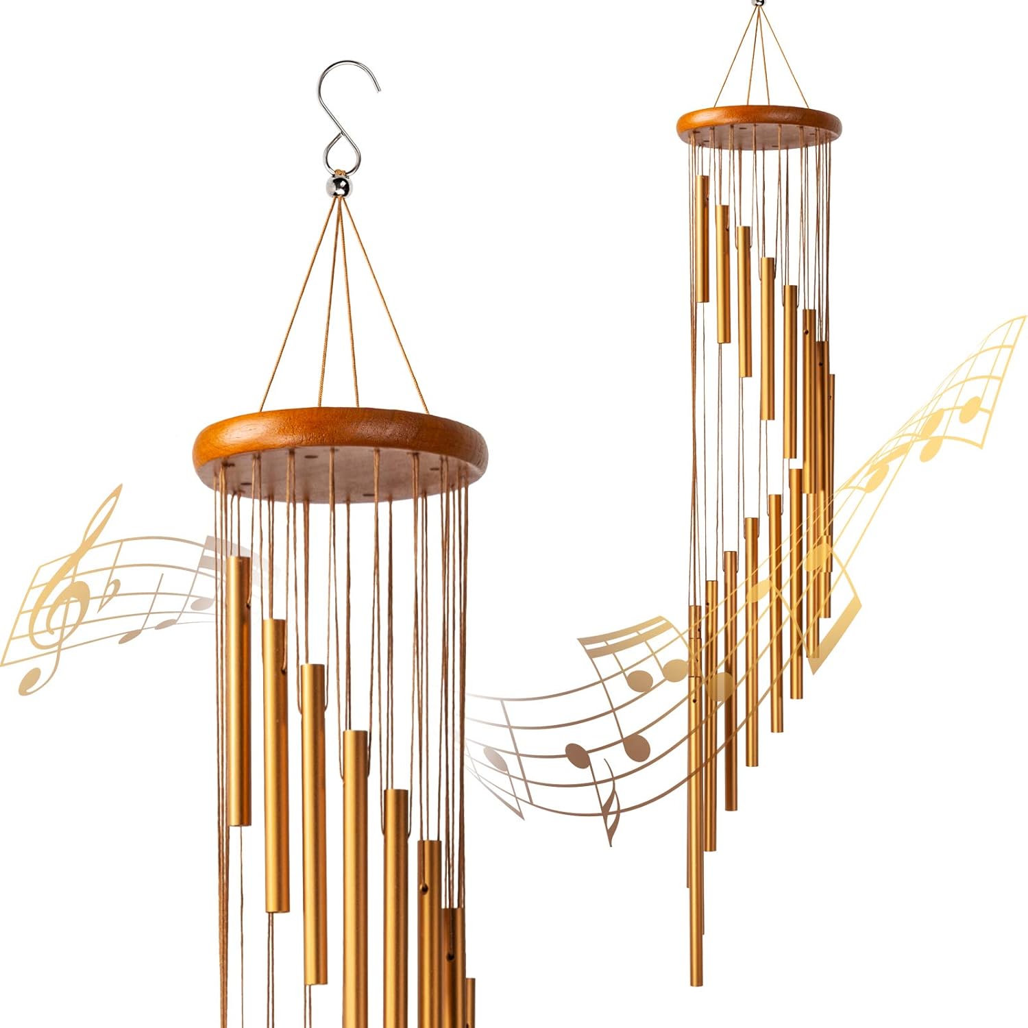 Windspiel, 18 Aluminiumlegierungsrohre, 90 Cm, Garten-, Terrassen- Und Balkondekoration