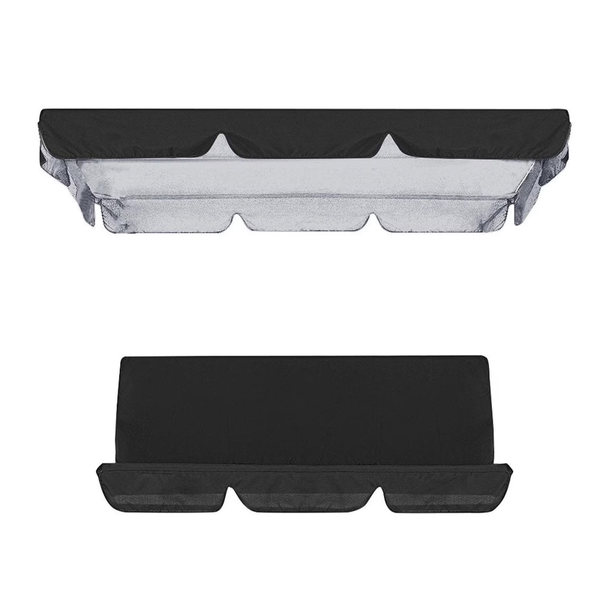 Realhomelove 3-sitzer-schaukel Mit Wasserdichtem Verdeck, Kompatibel Mit Oxford-gewebe