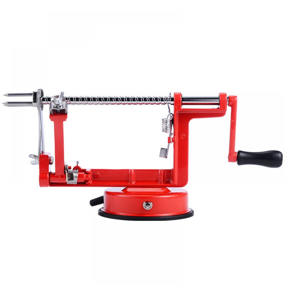 Apfelschäler Aus Metall, Apfelschneider, 3-in-1 Manueller Obstschäler Aus Metall Mit Starkem Saugnapffuß, Geeignet Für Äpfel, Birnen Und Kartoffeln.