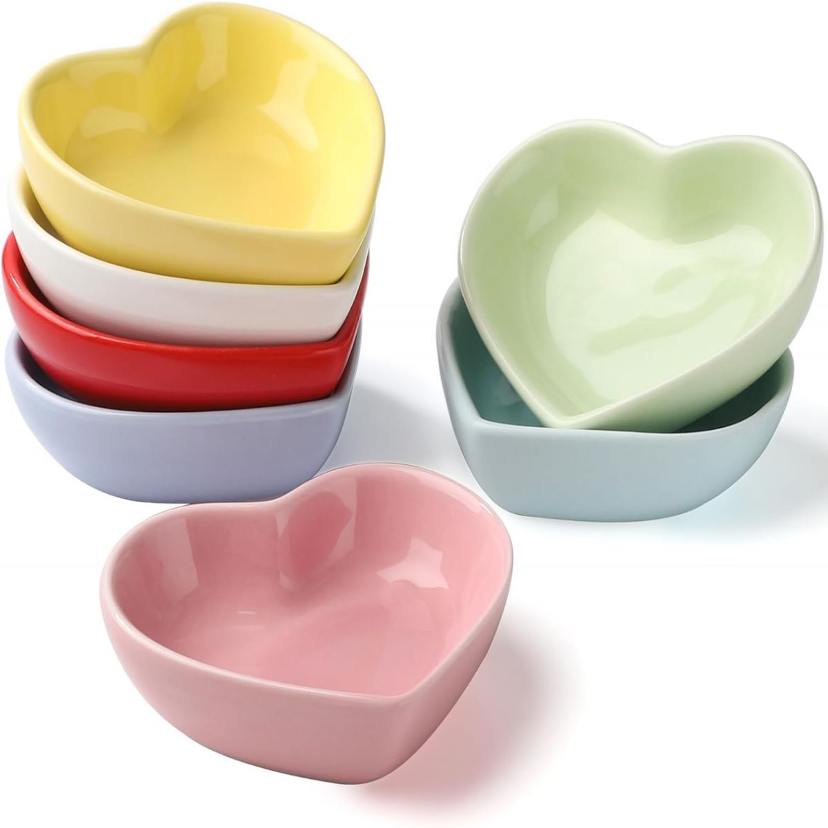 Set Aus 7 Keramik-dipschalen, Kleine Beilagenschälchen Für Tomatensauce, Sojasauce Für Sushi, Barbecue-sauce (7er-set)