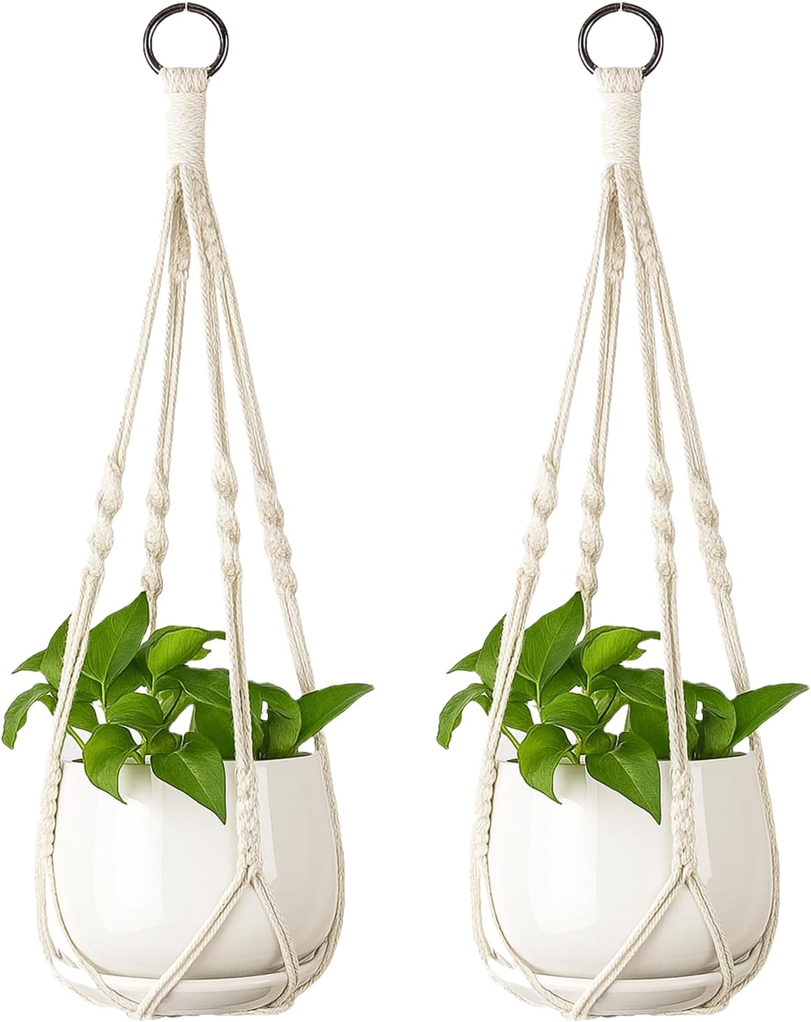 Makramee-hängeampel Für Drinnen Und Draußen Im Boho-stil, Hängeampel, Pflanzenampel, Hängepflanzen, Pflanzgefäß, Hängeampel Für Balkone