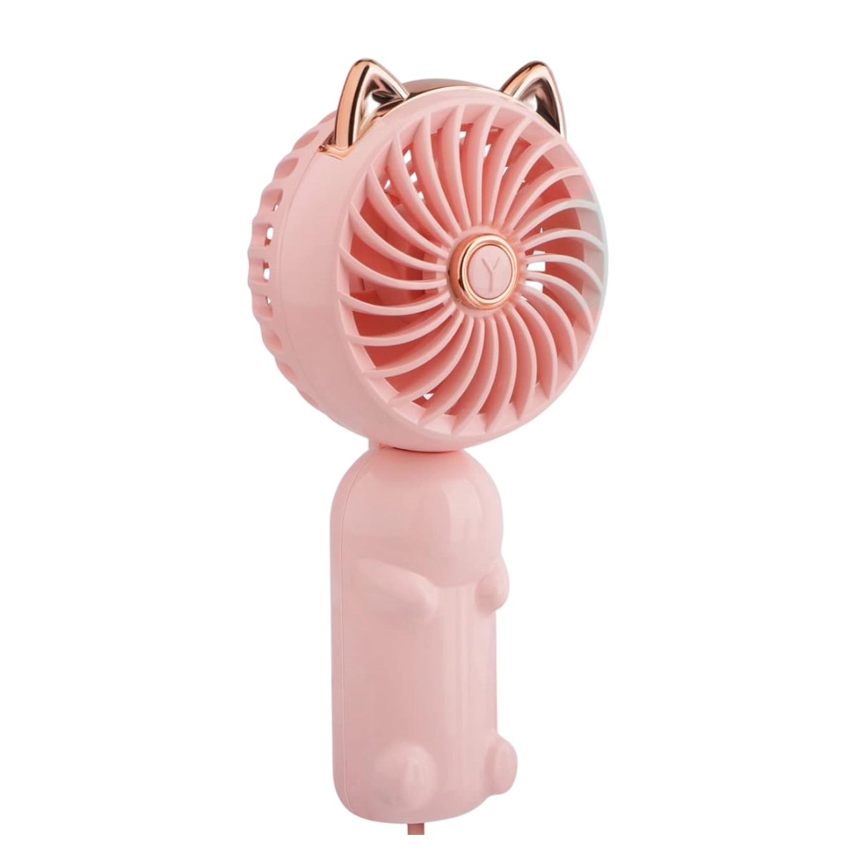 Tragbarer Ventilator, Wiederaufladbar, 3 Geschwindigkeitsstufen, Faltbar, Rosa, Ideal Für Reisen Und Büro, Für Erwachsene Und Kinder