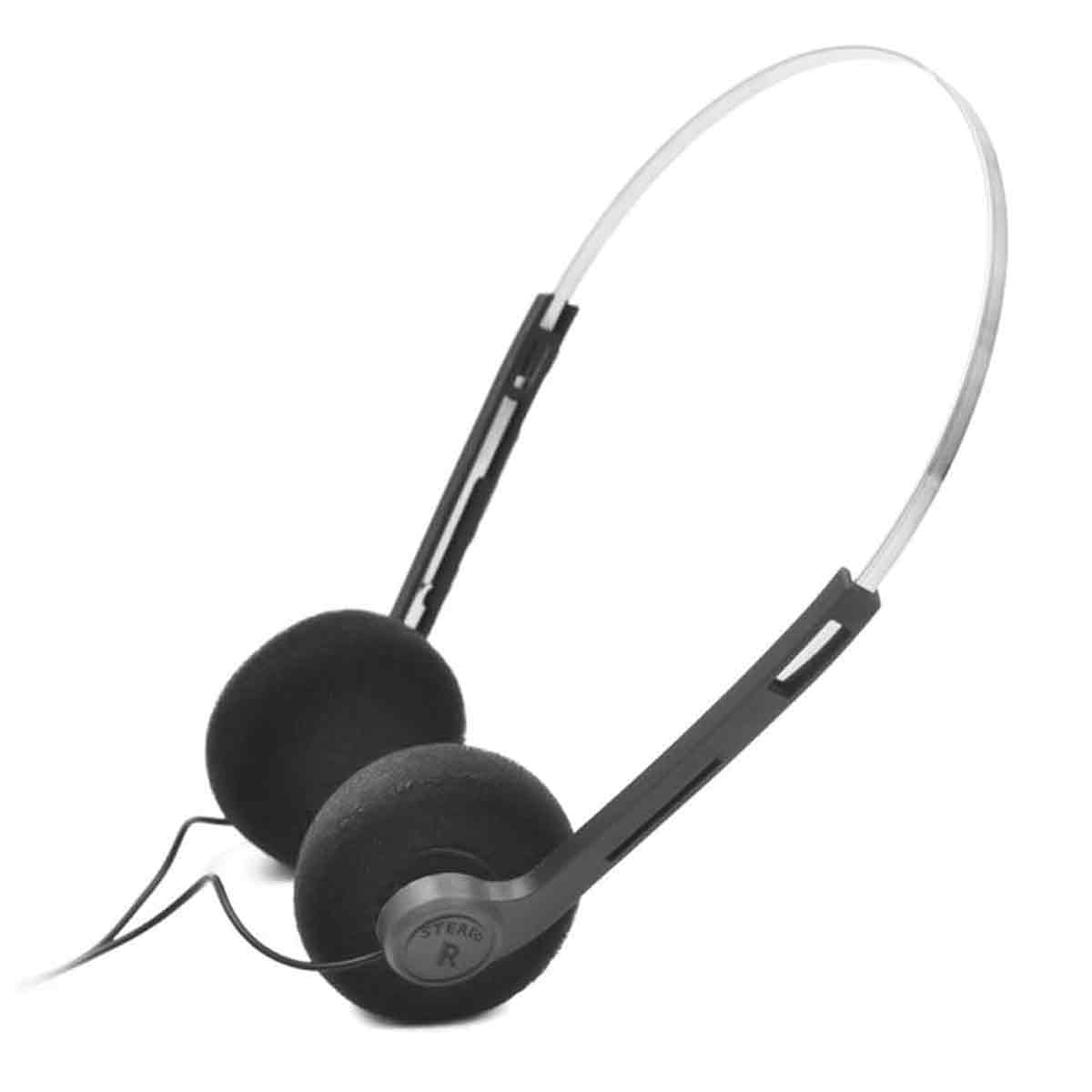 Paar Kabelgebundene Ohrhörer, Retro-kopfhörer, Kunststoff, 3,5-mm-klinkenstecker, Schwarz, Für Handy Und Mp3-player