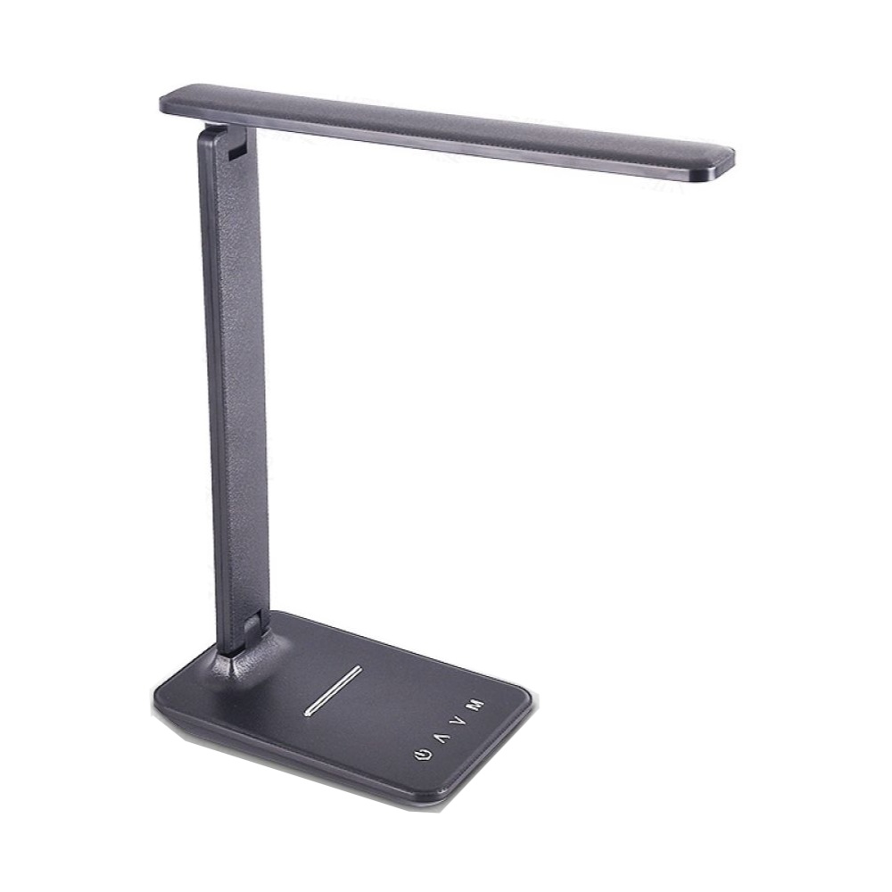 Led-schreibtischlampe, Dimmbare, Faltbare Nachttischlampe Mit 5 Farbmodi Und 5 Helligkeitsstufen, Usb-ladeanschluss, Zum Lesen Und Arbeiten (schwarz)