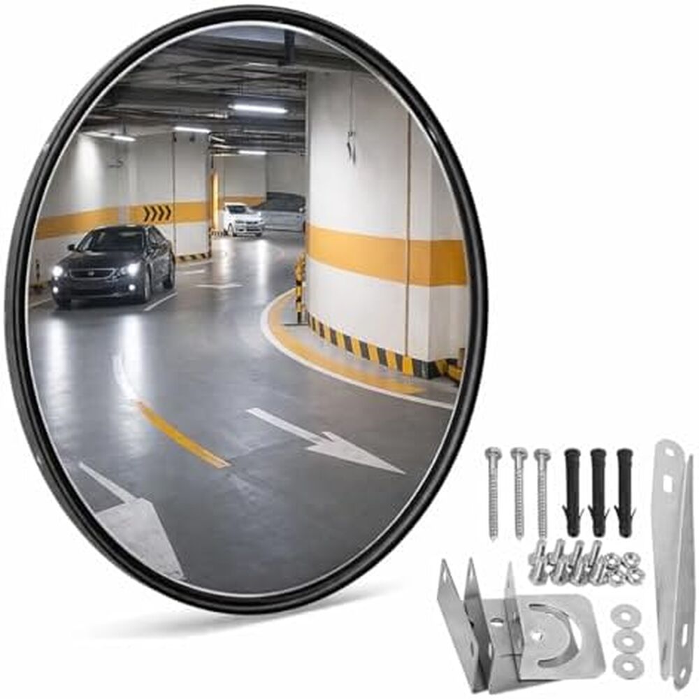 Weitwinkel-rückspiegel Für Die Straße Und Ein 45 Cm Innenrückspiegel - Schwarz (siehe Foto Für Zubehör).