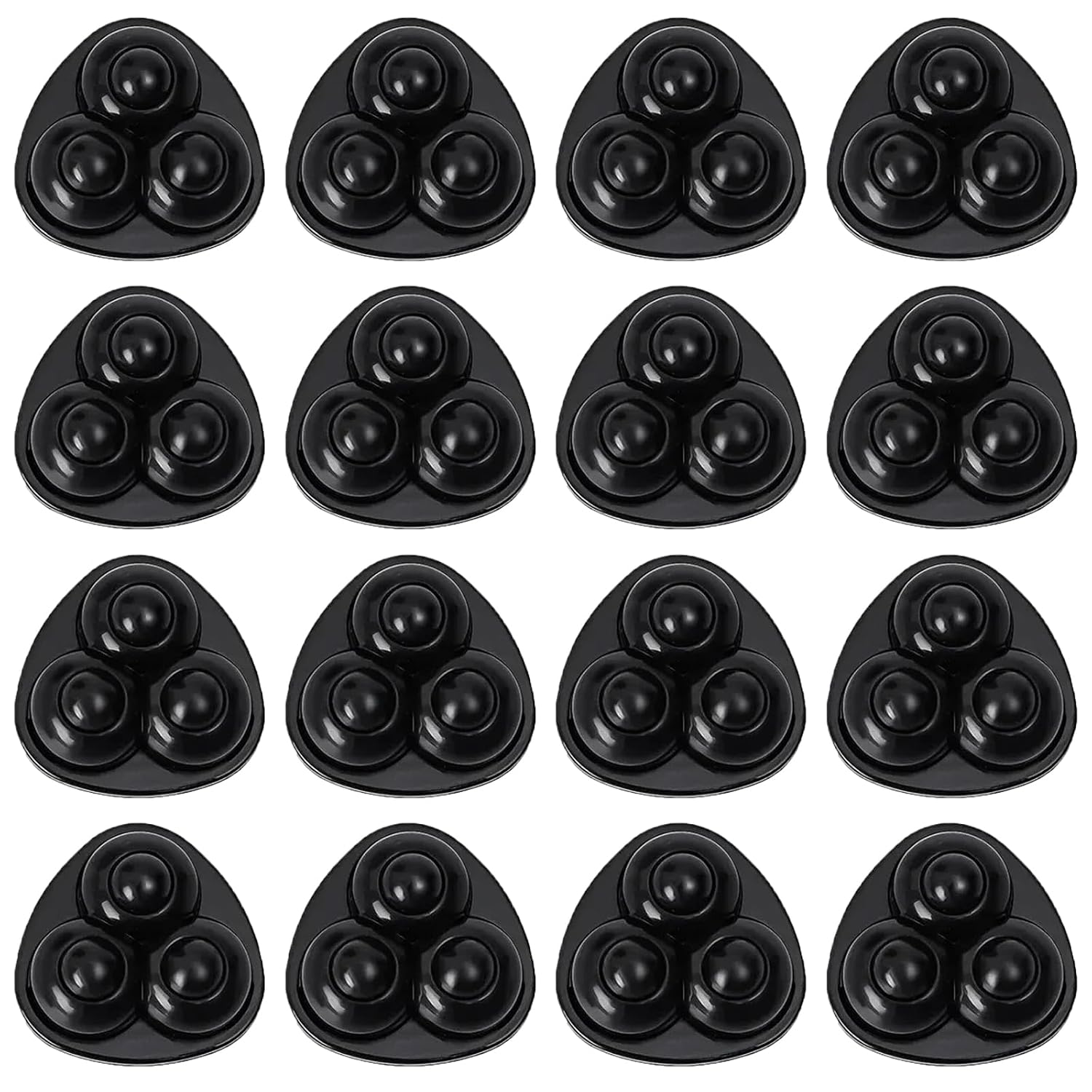 16 Universelle, Kleine, Selbstklebende Möbelrollen, Minirollen Für Kleingeräte, Kaffeemaschinen, Mülleimer, Küchengeräte (schwarze Nylonkugel)