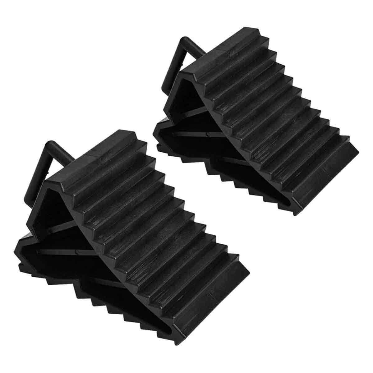 2 Stück Cale Pour Voiture Roue, Caoutchouc Pneus Slip Stopper, Cale Roue Camion, Noir Bloc Roue Voiture Pour Tire Stopper Voiture Anti-dérapant Bloc Für Pad Car Truck Trailer