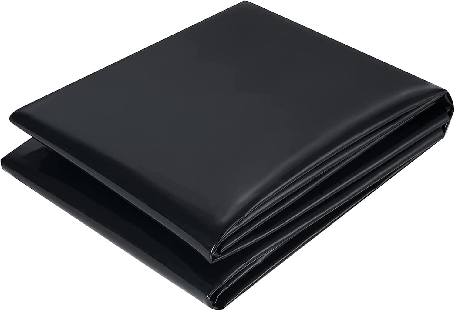 Pvc-teichfolie, Robuste Schwarze Teichfolie 2 M X 2 M, Strapazierfähige, Flexible, Vorgeformte Teichfolie Für Fischteiche, Gartenwasserfälle, Springbrunnen, Wassergärten, Kaskaden