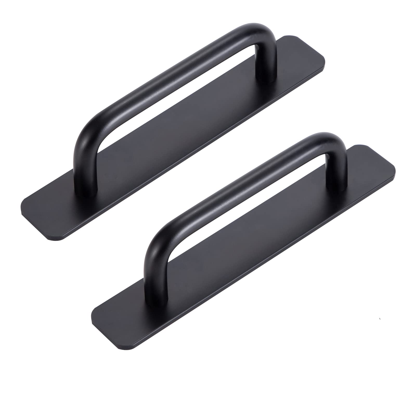 Zwei Selbstklebende Türgriffe Für Möbel, Aluminium-türgriffe, Weitere Erforderliche Gegenstände, Schrank-, Küchen-, Decken- Und Balkontüren (148 Mm, Schwarz).