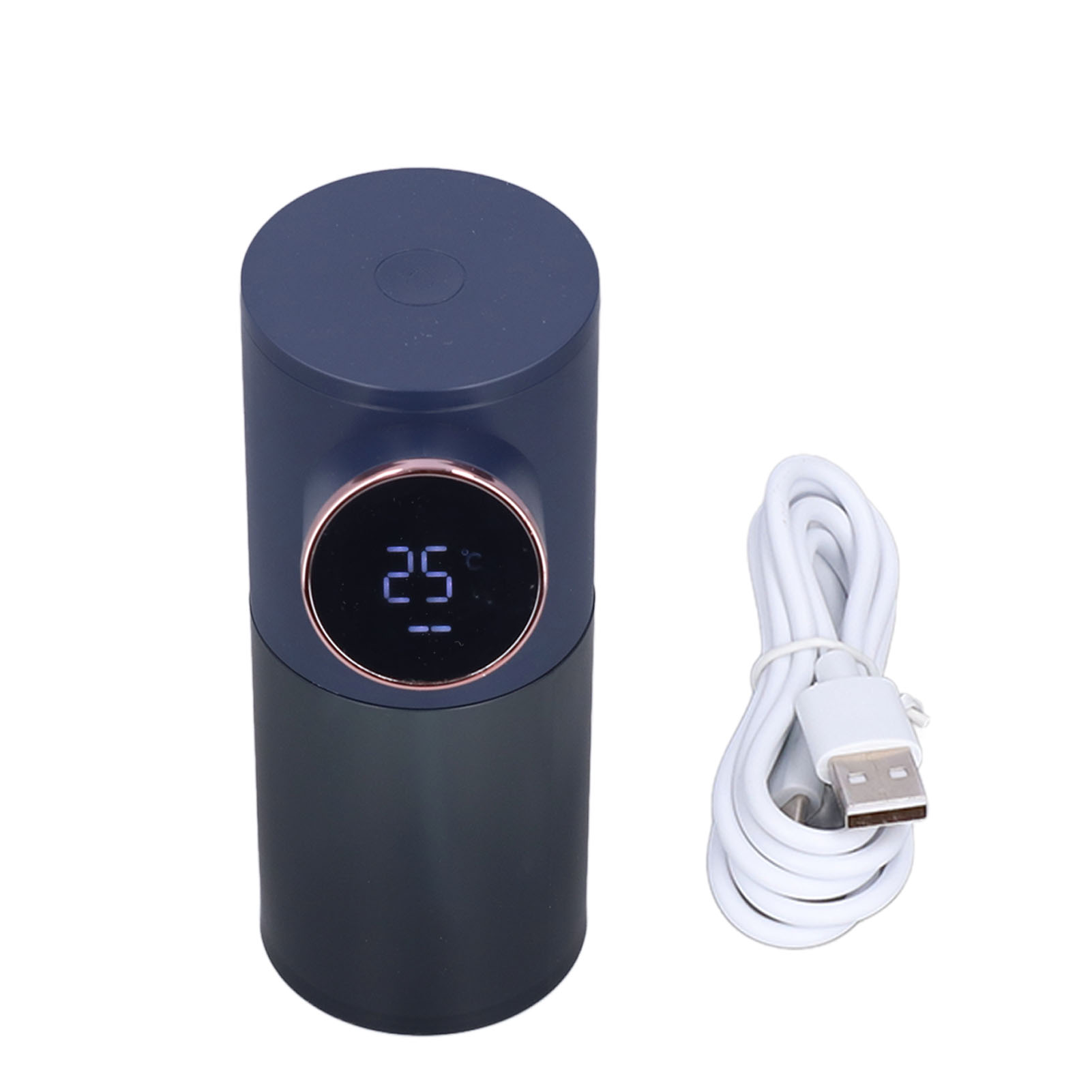Intelligenter, Automatischer Schaumseifenspender, 320 Ml, Berührungslos, Usb-aufladbar, Für Küche Und Bad, Dunkelblau