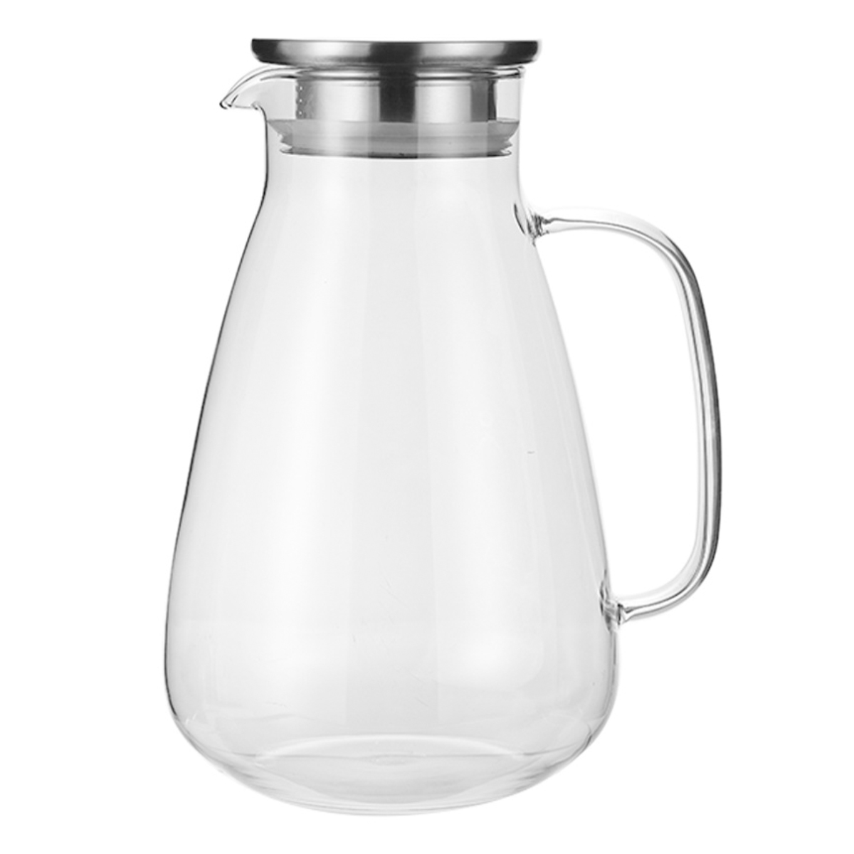 Glaskaraffe – Einnenffer – 1,8 L – Mit Deckel – Spülmaschinenfest – Transparent