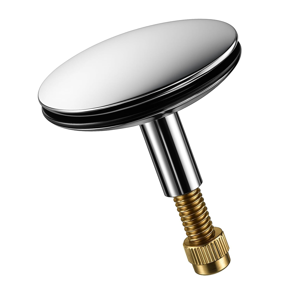 43-mm-badewannenstöpsel, Abflussstopfen Für Badewanne Und Waschbecken, Küchenabfluss – Verstellbarer Schaftdurchmesser (45–55 Mm), Silber