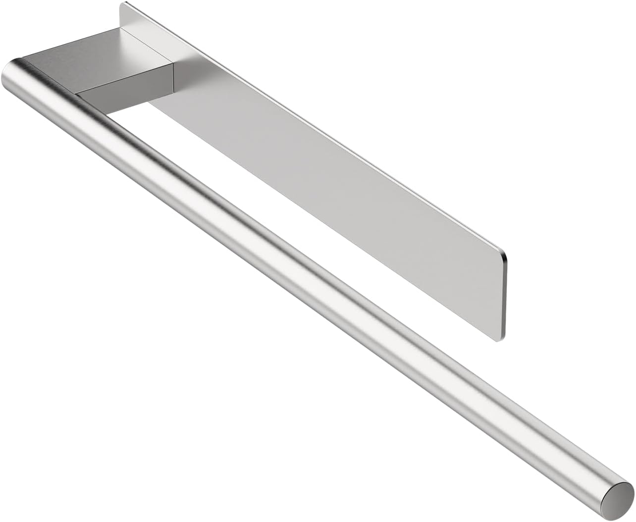 Porte-serviettes Mural Inox Sans Perçage 39 Cm Argent Pour Salle De Bain Cuisine