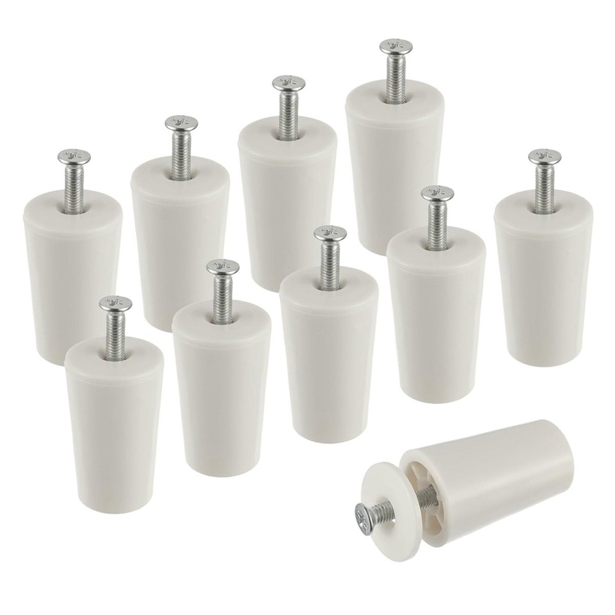 10 – Rollladenstopper – Stoppstopfen – Aus Wetterfestem Abs-kunststoff – Für 28-mm-lamellen – Ideal Für Rollladenreparaturen – Weiß – 28 X 23 X 19 Mm