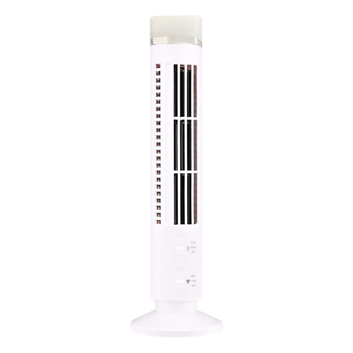 Weißer, Blattloser Turmventilator, 90° Oszillierend, 3 Geschwindigkeitsstufen